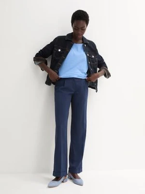 Koszulka z domieszką jedwabiu bonprix