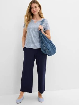 Shirt z gumką, krótki rękaw bonprix