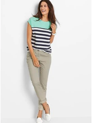 Shirt z przędzy mieszankowej, krótki rękaw bonprix