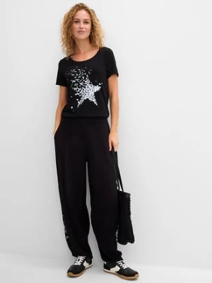 Shirt z przędzy mieszankowej, krótki rękaw bonprix