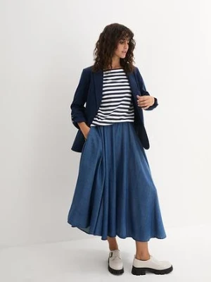 Bluzka z dekoltem w łódkę bonprix