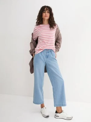 Bluzka z dekoltem w łódkę bonprix