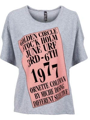 Shirt z wycięciami BonPrix szary