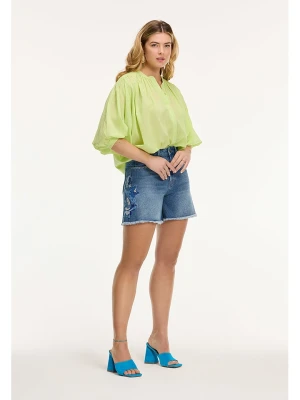 SHIWI Bluzka "Evelyn" w kolorze jasnozielonym rozmiar: L/XL