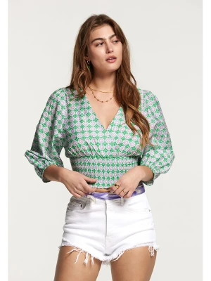 SHIWI Bluzka w kolorze zielono-fioletowym rozmiar: M