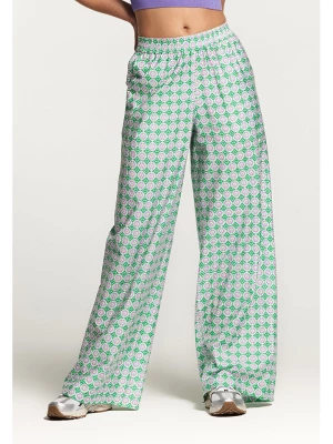 SHIWI Spodnie w kolorze fioletowo-zielonym rozmiar: L