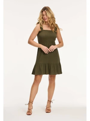 SHIWI Sukienka "Bora Bora" w kolorze khaki rozmiar: XL