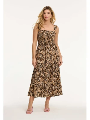 SHIWI Sukienka "Seychelles" w kolorze jasnobrązowo-brązowym rozmiar: L
