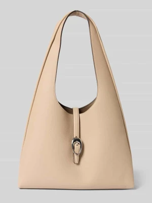 Shopper w skórzanym wyglądzie model 'JAINA' Hugo Beżowy