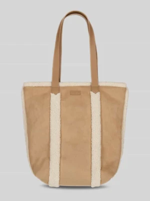 Shopper z wykończeniem z misia Aedey Totebag Barts Jasnobrązowy