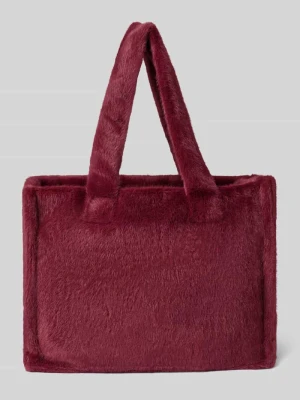 Shopper z zamkiem błyskawicznym White Label Bordowy