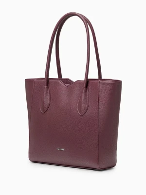 Shopperka damska bordowa z wycięciami  Puccini