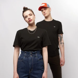 Lacoste Short Sleeved Crew Neck mężczyźni T-Shirty i Polo czarny rozmiar Odzież
