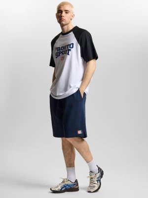 Shorts ST krótkie spodenki regular bawełniane męskie granatowe Klasyk