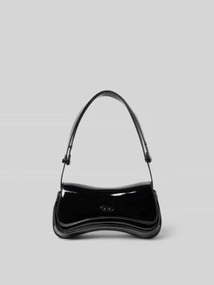 Shoulder Bag z klapką Diesel Czarny