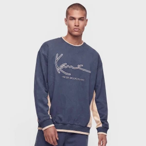 Signature BRK Insert Oversized Crew Karl Kani niebieski