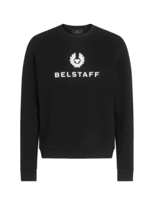 Signature Crewneck Sweatshirt w Czarnym kolorze Belstaff