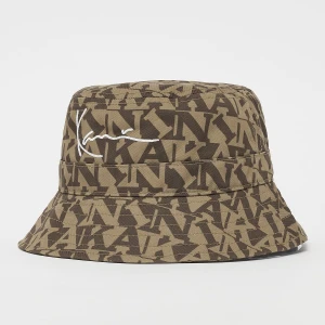Karl Kani Signature Logo Bucket Hat uniseks Czapki z daszkiem i beanie brązowy rozmiar Akcesoria