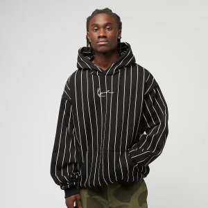 Zdjęcie produktu Signature Logo Pinstripe Oversized Hoodie, markiKarl Kani, Bluzy, w kolorze czarny, rozmiar: