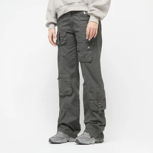 Karl Kani Signature Straight Cargo Pants kobiety Bojówki szary rozmiar Odzież
