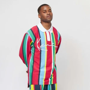 Karl Kani Signature Stripe Rugby Shirt mężczyźni Koszule wielokolorowy rozmiar Odzież