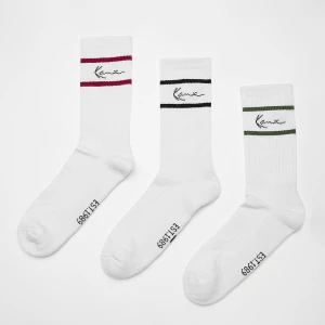 Signature Striped 3-Pack Socks, markiKarl Kani, Skarpety, w kolorze biały, rozmiar: