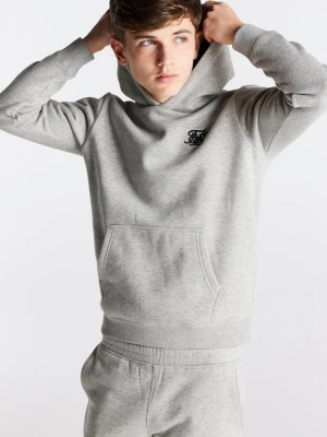 Siksilk Boys Grey Marl Essentials Overhead Hoodie