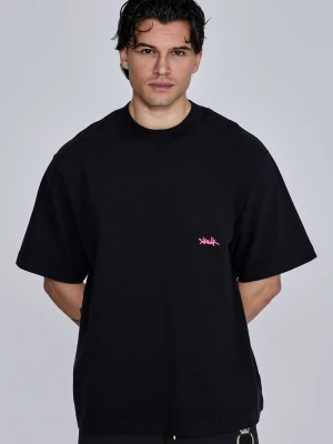 Siksilk Contrast Taped Tee - musztarda i biały