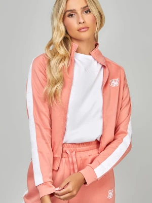 SikSilk Damska Bluza Treningowa Koralowa z Taśmami