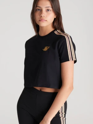 Siksilk Girls Black Taped T-shirt