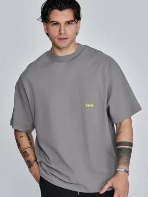 Siksilk L/S nagrane logo - czarno -białe