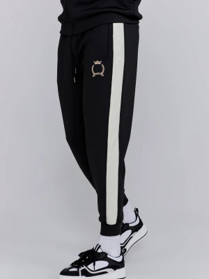 SikSilk Men's Black Crest Joggers