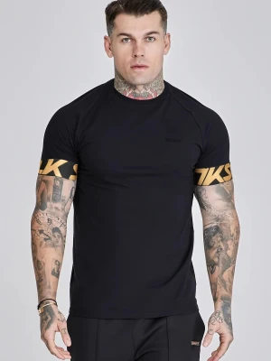 SikSilk Mens Black Dynamic T-Shirt