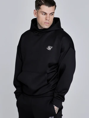 SikSilk Męski Czarny Essentials Poly Bluza z Kapturem
