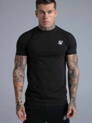 SikSilk Mens Black Essentials T-Shirt
