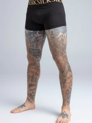 SikSilk Mens Black,Gold Pack of 3 Boxer Shorts Siksilk.com