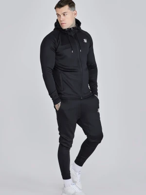 SikSilk Męski Czarny Zestaw Bluza z Kapturem i Joggersy
