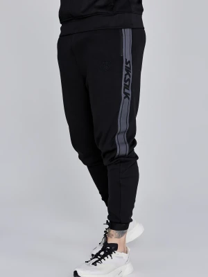 SikSilk Mens Black Muscle Fit Joggers