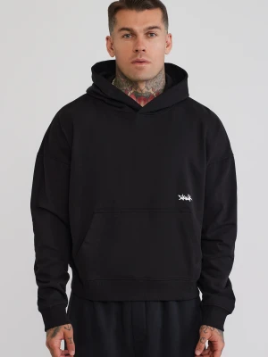 SikSilk Mens Black Overhead Hoodie