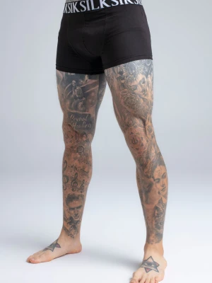 SikSilk Mens Black Pack of 3 Boxer Shorts Siksilk.com