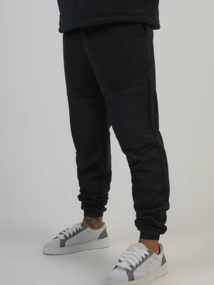 SikSilk Mens Black Polar Fleece Joggers