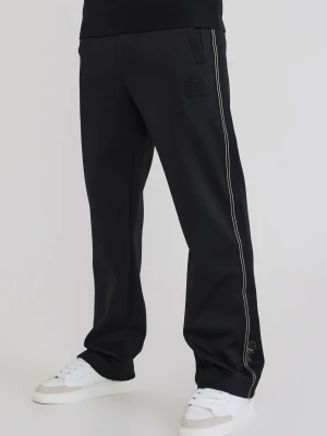 SikSilk Mens Black Taped Track Pants
