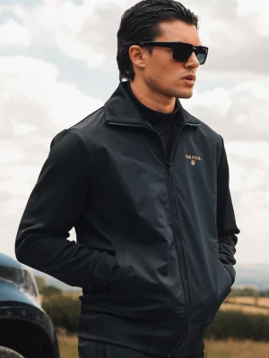 SikSilk Męska Czarna Bluza Track Top
