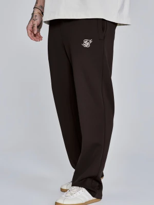 SikSilk Mens Brown Essentials Poly Track Pants