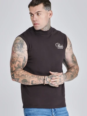 Zdjęcie produktu SikSilk Męski Brązowy T-Shirt Bez Rękawów