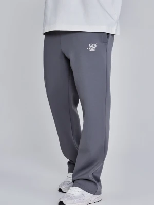 SikSilk Męskie Ciemnoszare Essentials Poliesterowe Spodnie Treningowe