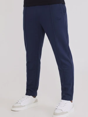 SikSilk Mens Dark Navy Smart Joggers
