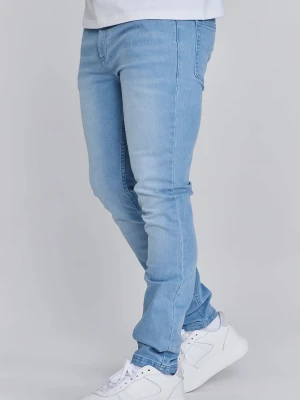 SikSilk Mens Denims Washed Mid Blue