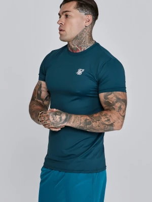 SikSilk Men's Green Muscle Fit T-Shirt