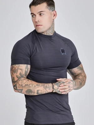 SikSilk Męski Szary Crest Tech T-shirt